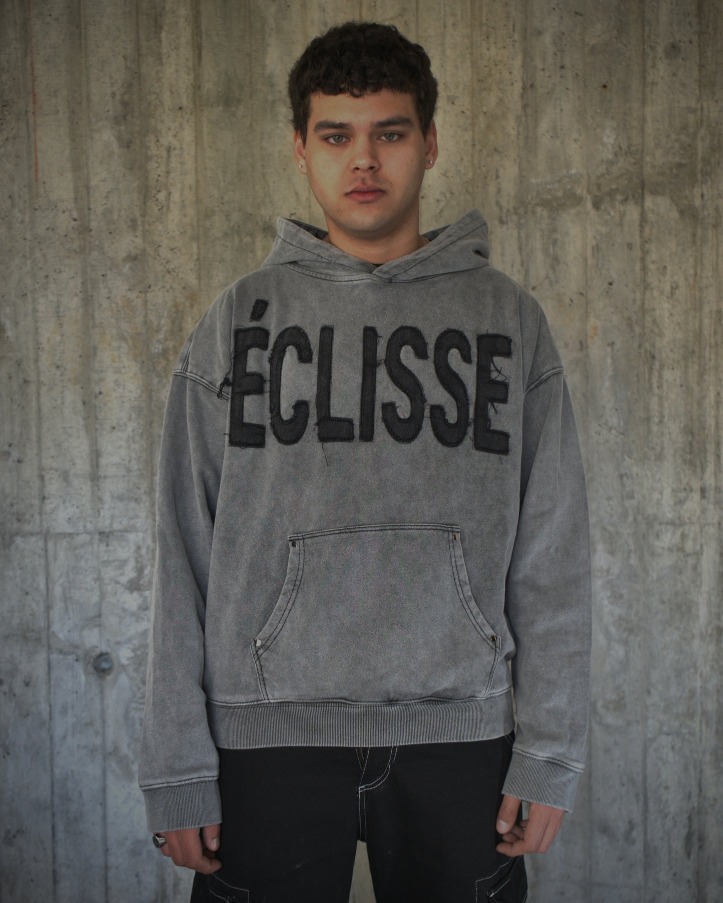 Distressed Logo Hoodie